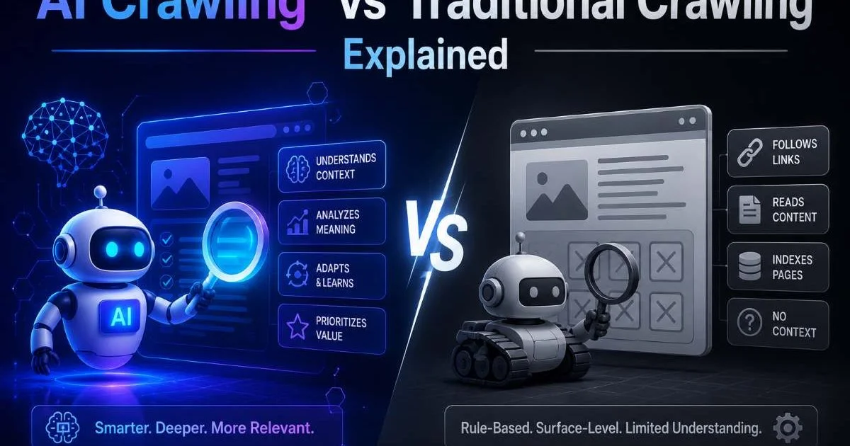 AI Crawling vs Traditional Crawling Explained