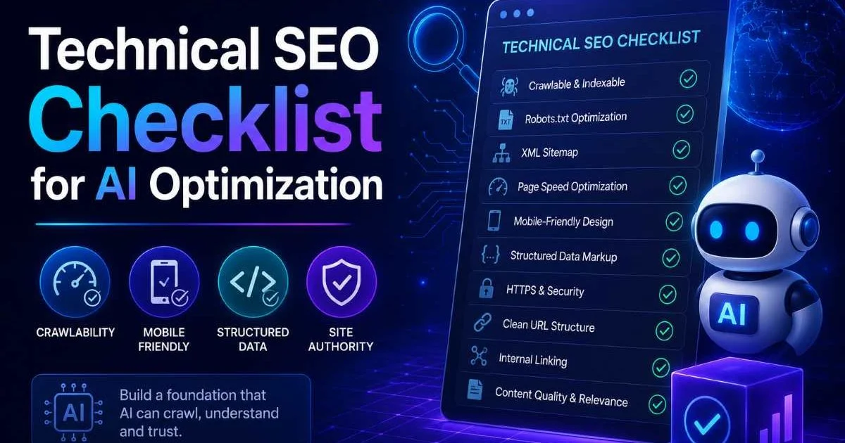 Technical SEO Checklist for AI Optimization